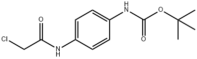 TERT-BUTYL (4-((2-CHLOROACETAMIDO)METHYL)PHENYL)CARBAMATE Struktur