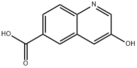 3-hydroxyquinoline-6-carboxylic acid Struktur