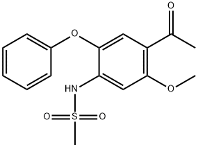 N-(4-Acetyl-5-methoxy-2-phenoxy-phenyl)-methanesulfonamide Struktur