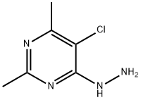 5-Chloro-4-hydrazinyl-2,6-dimethylpyrimidine Struktur