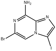 6-bromo-3-iodoimidazo[1,2-a]pyrazin-8-amine Struktur