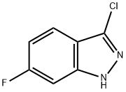 3-chloro-6-fluoro-1H-indazole Struktur