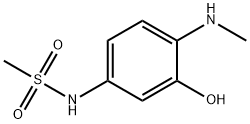 N-(2-hydroxy-4-(methylamino)phenyl)methanesulfonamide Struktur