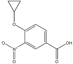 4-cyclopropoxy-3-nitrobenzoic acid Struktur