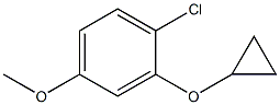 1-chloro-2-cyclopropoxy-4-methoxybenzene Struktur