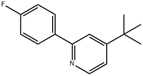 4-(tert-butyl)-2-(4-fluorophenyl)pyridine Struktur