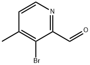 3-bromo-4-methylpicolinaldehyde Struktur