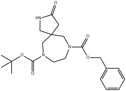 7-Benzyl 10-Tert-Butyl 3-Oxo-2,7,10-Triazaspiro[4.6]Undecane-7,10-Dicarboxylate Struktur