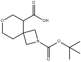 7-Oxa-2-Aza-Spiro[3.5]Nonane-2,5-Dicarboxylic Acid 2-Tert-Butyl Ester Struktur