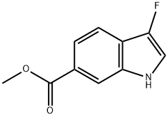 Methyl 3-fluoro-1H-indole-6-carboxylate Struktur