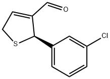 (R)-2-(3-Chlorophenyl)-2,5-dihydrothiophene-3-carbaldehyde Struktur