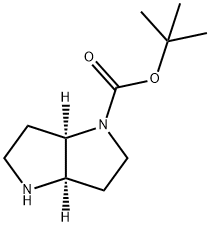 (3AR,6AR)-TERT-BUTYL HEXAHYDROPYRROLO[3,2-B]PYRROLE-1(2H)-CARBOXYLATE Struktur