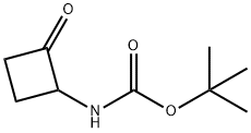 tert-butyl n-(2-oxocyclobutyl)carbamate Struktur