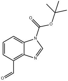 tert-Butyl 4-formyl-1H-benzo[d]imidazole-1-carboxylate Struktur