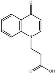 3-(4-Oxo-1,4-dihydroquinolin-1-yl)propanoic acid Struktur