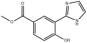 methyl 4-hydroxy-3-(1H-imidazol-2-yl)benzoate Struktur