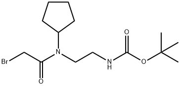 tert-butyl 2-(2-bromo-N-cyclopentylacetamido)ethylcarbamate