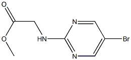 methyl 2-(5-bromopyrimidin-2-ylamino)acetate Struktur