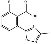 2-Fluoro-6-(3-methyl-1,2,4-oxadiazol-5-yl)benzoic acid Struktur