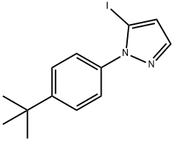 1-(4-(tert-Butyl)phenyl)-5-iodo-1H-pyrazole Struktur