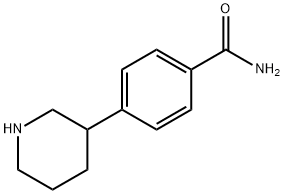 4-(piperidin-3-yl)benzamide hydrochloride Struktur