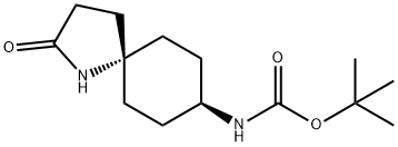 Meso-Tert-Butyl ((5R,8R)-2-Oxo-1-Azaspiro[4.5]Decan-8-Yl)Carbamate Struktur