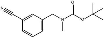 tert-Butyl 3-cyanobenzyl(methyl)carbamate Struktur