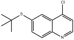 6-(tert-butylthio)-4-chloroquinoline Struktur