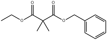 1-Benzyl 3-ethyl 2,2-dimethylmalonate Struktur