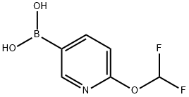 (6-(difluoromethoxy)pyridin-3-yl)boronic acid Struktur