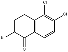 2-Bromo-5,6-dichloro-3,4-dihydronaphthalen-1(2H)-one Struktur