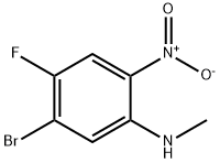 (5-Bromo-4-fluoro-2-nitro-phenyl)-methyl-amine Struktur