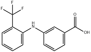 3-((2-(Trifluoromethyl)phenyl)amino)benzoic acid Struktur