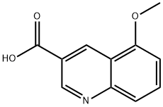 5-methoxyquinoline-3-carboxylic acid Struktur