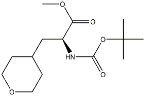 (S)-methyl 2-(tert-butoxycarbonylamino)-3-(tetrahydro-2H-pyran-4-yl)propanoate Struktur