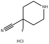 4-FLUOROPIPERIDINE-4-CARBONITRILE HCL Structure