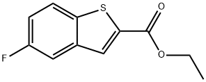 Benzo[b]thiophene-2-carboxylic acid, 5-fluoro-, ethyl ester Struktur