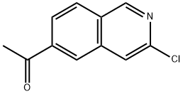 1-(3-chloroisoquinolin-6-yl)ethanone Struktur