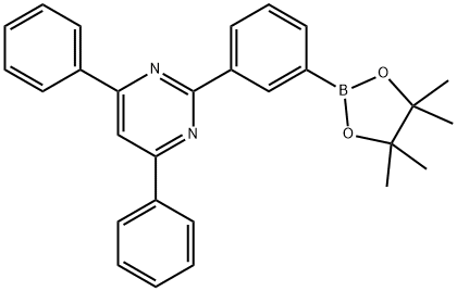 4,6-diphenyl-2-(3-(4,4,5,5-tetramethyl-1,3,2-dioxaborolan-2-yl)phenyl)pyrimidine Struktur