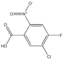 5-chloro-4-fluoro-2-nitro-benzoic acid Struktur