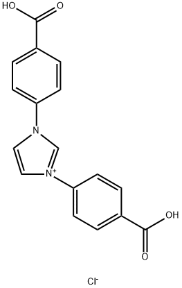 1,3-bis(4-carboxyphenyl)imidazoliumchloride Struktur