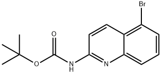 tert-butyl (5-bromoquinolin-2-yl)carbamate Struktur