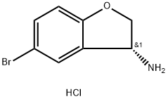 (R)-5-Bromo-2,3-dihydro-benzofuran-3-ylamine hydrochloride Struktur