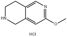 7-Methoxy-1,2,3,4-tetrahydro-[2,6]naphthyridine dihydrochloride Struktur