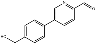 5-(4-(Hydroxymethyl)phenyl)picolinaldehyde Struktur