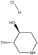 (3S,4S)-3-fluoropiperidin-4-ol hydrochloride Struktur