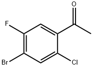 1-(4-Bromo-2-chloro-5-fluoro-phenyl)-ethanone Struktur