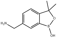 1,3-dihydro-1-hydroxy-3,3-dimethyl-2,1-benzoxaborole-6-methanamine Struktur