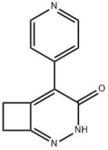 5-(Pyridin-4-yl)-2,3-diazabicyclo[4.2.0]octa-1,5-dien-4-one Struktur