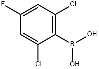 2,6-Dichloro-4-fluorophenylboronic acid Struktur